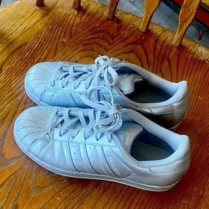 Silver Lace up Sneakers